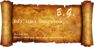 Bátyel Georgina névjegykártya